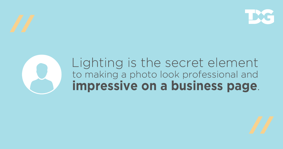 Lighting is the secret to professional photo