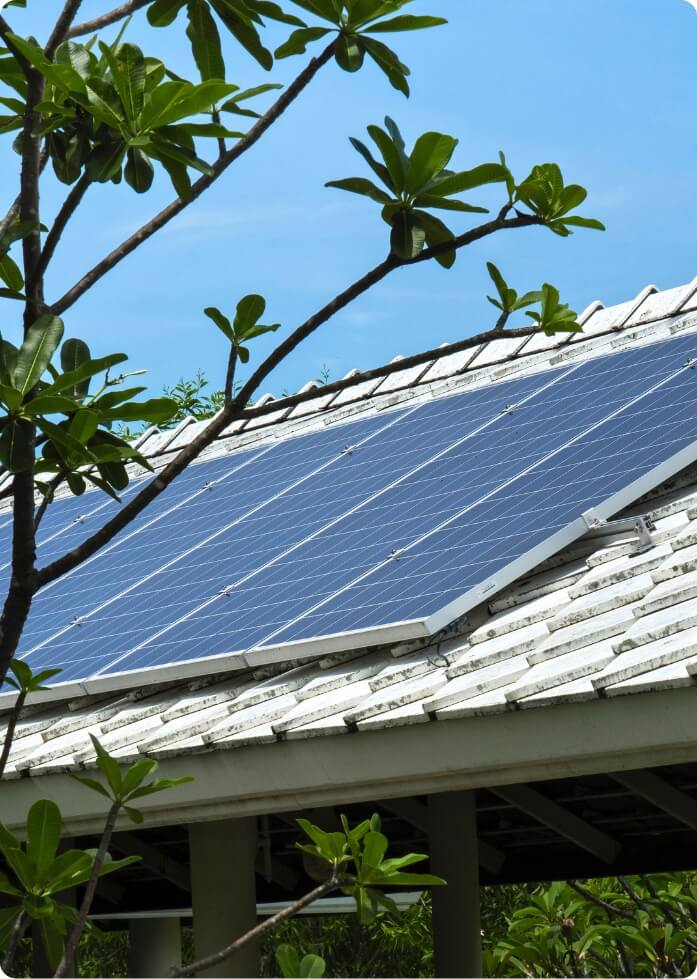 Solar System Company Install in a coastal town