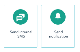 HubSpot Workflows messaging options