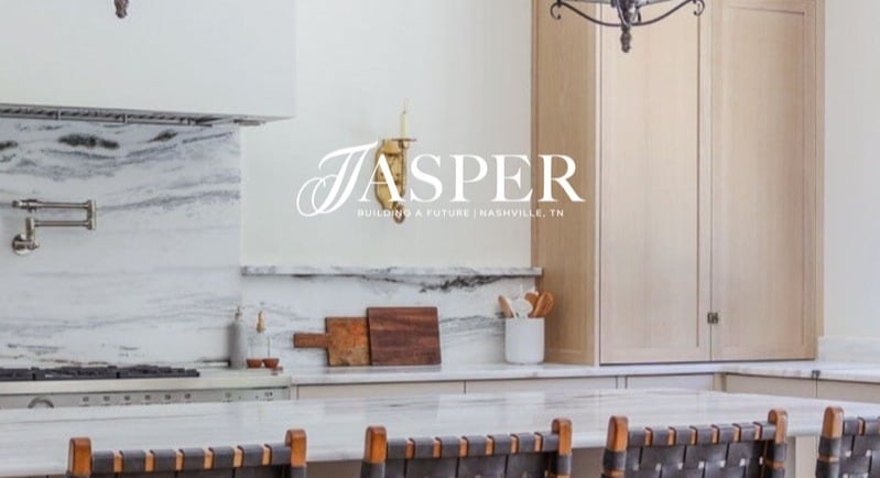 Nashville custom home builder Jasper Builds new home page mockup on the HubSpot CMS